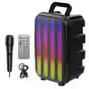 Parlante Recargable Excelente Sonido Micrófono Luces Led Control Remoto