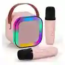 Parlante Altavoz Bluetooth Portátil Karaoke 2 Micrófonos
