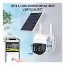 Cámara Panel Solar Ptz Full Hd Exterior Alarma Gira 360°