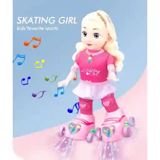 Muñeca Patinadora Luces Sonidos Juguete Niñas