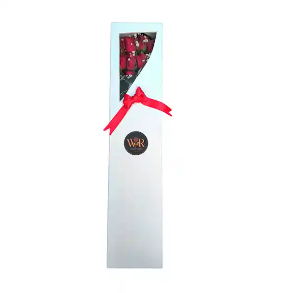12 Rosas Premium En Caja De Lujo