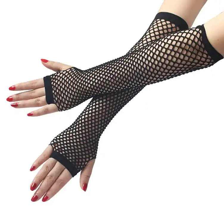 Guantes De Malla Leigh Color Negro