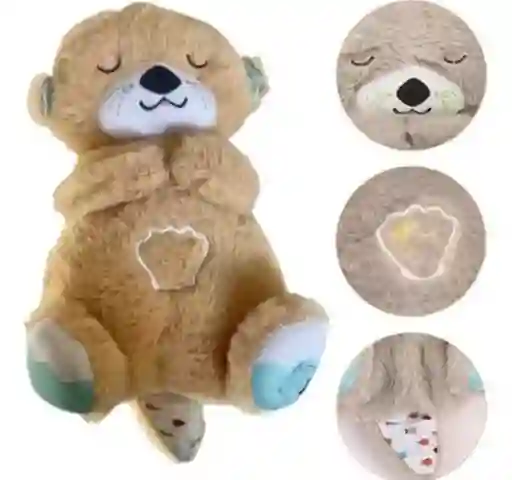 Peluche Musical Movimientos Y Luces Para Bebés Cafe Claro