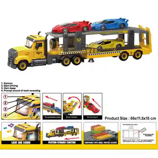 Carro Camion Grande De Construcción Juguete Para Niños