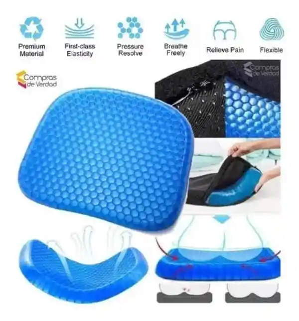 Cojín De Gel Con Funda Para Silla ,carro