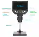Microscopio Digital Electrónico Usb Con Base Pantalla Recargable
