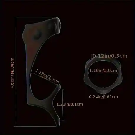 Anillo Para Pene Con Masajeador De Punto G Y Estimulador De Clítoris