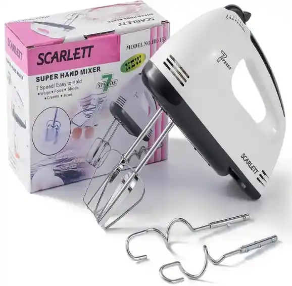 Batidora Scarlett Eléctrica De Mano 7 Velocidades