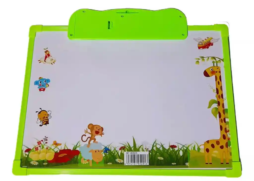 Tablero Inteligente Con Sonidos Didáctico Doble Cara Verde