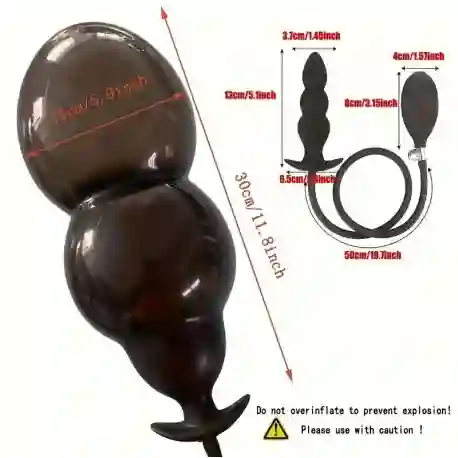 Plug Dilatador Anal Inflable