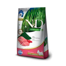 Alimento Para Perro N&d Spirulina Adulto Pequeño Cerdo 7kg