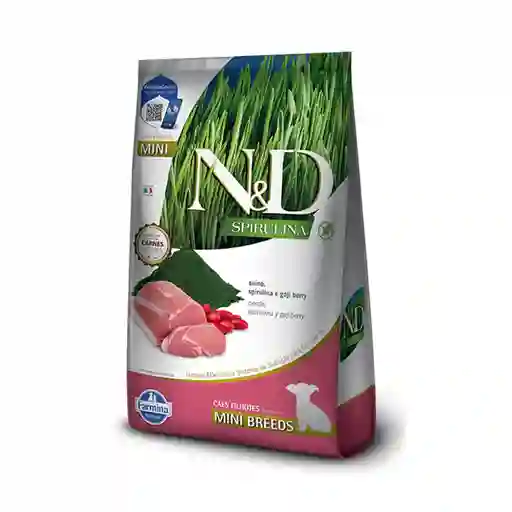 Alimento Para Perro Cachorro Pequeño N&d Spirulina Cerdo 2kg