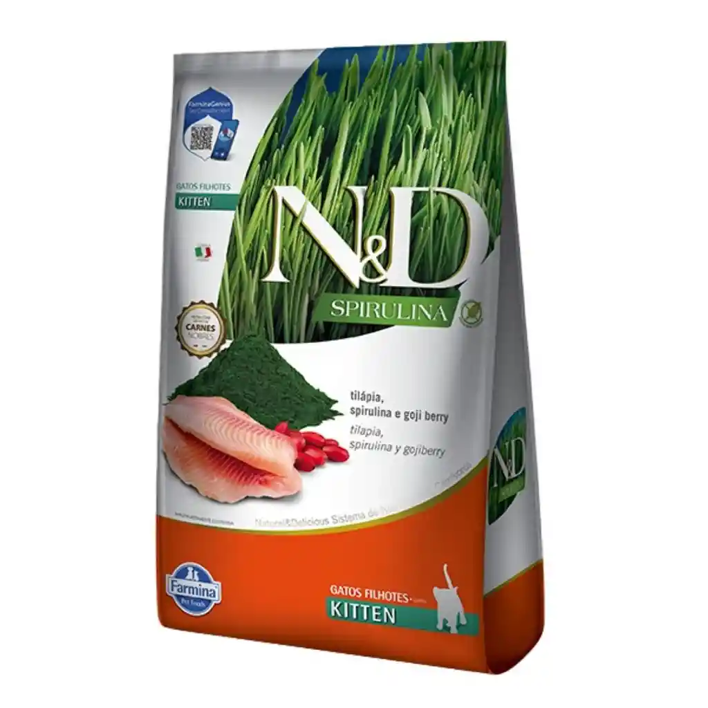 Alimento Para Gato Cachorro N&d Spirulina Tilapia 1,5kg