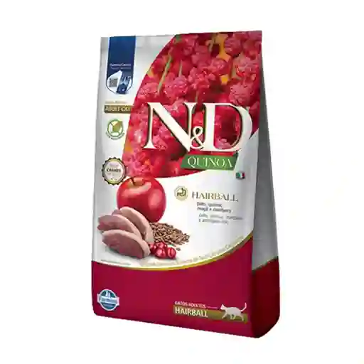Alimento Para Gato Adulto N&d Quinoa Hairball 1,5kg