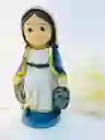 Figura Religiosa Virgen Milagrosa Carita De Bebé 10cm Porcelana Italiana Firenzi