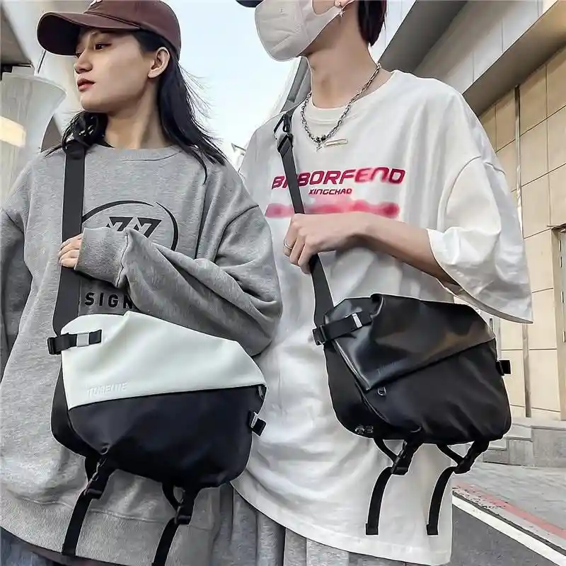 Bolso Canguro Pecho Deportivo Unisex Versatil Correa Ajustable Negro Manos Libres