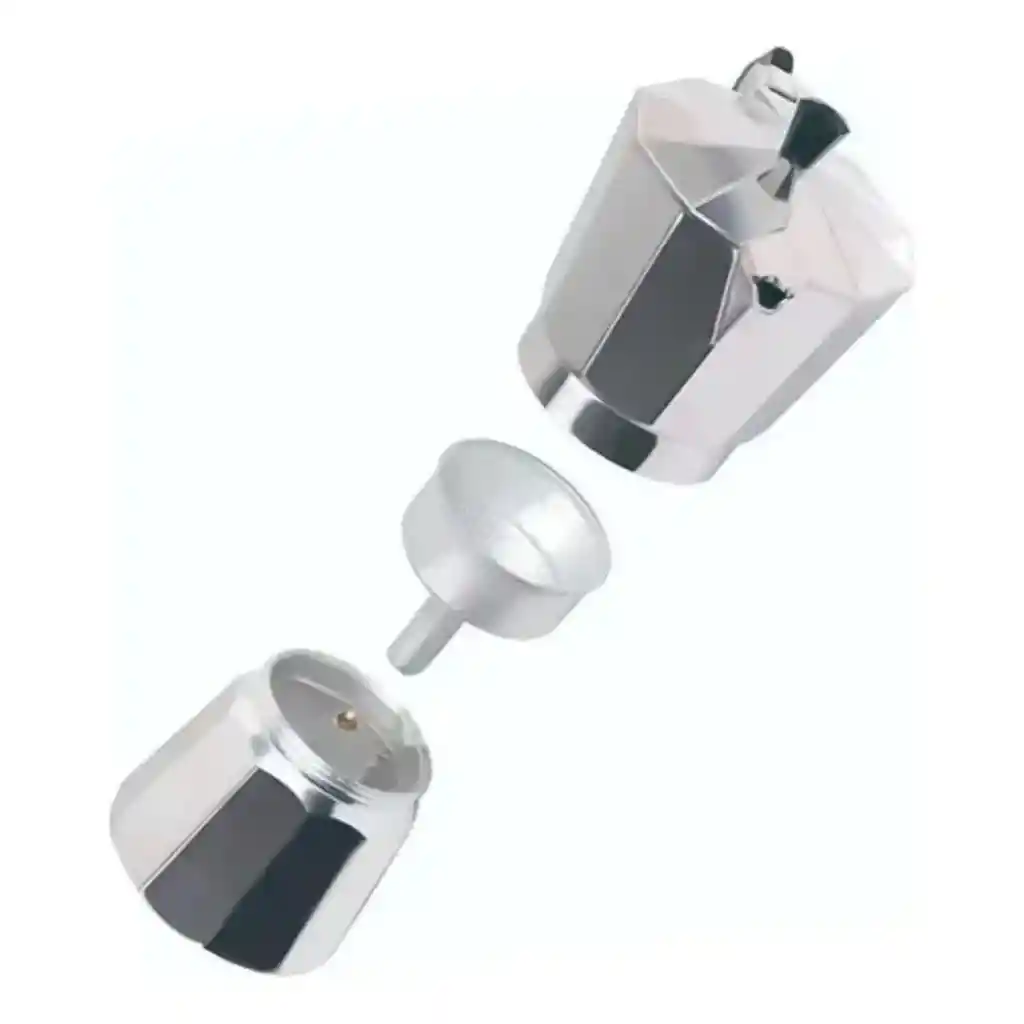 Cafetera Manual Metálica 6 Tazas Tipo Expreso