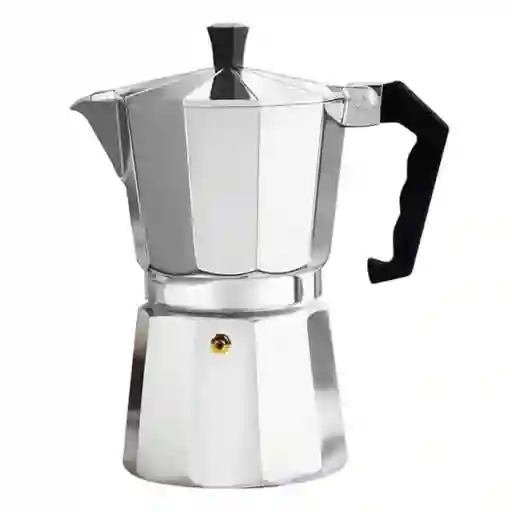 Cafetera Manual Metálica 6 Tazas Tipo Expreso