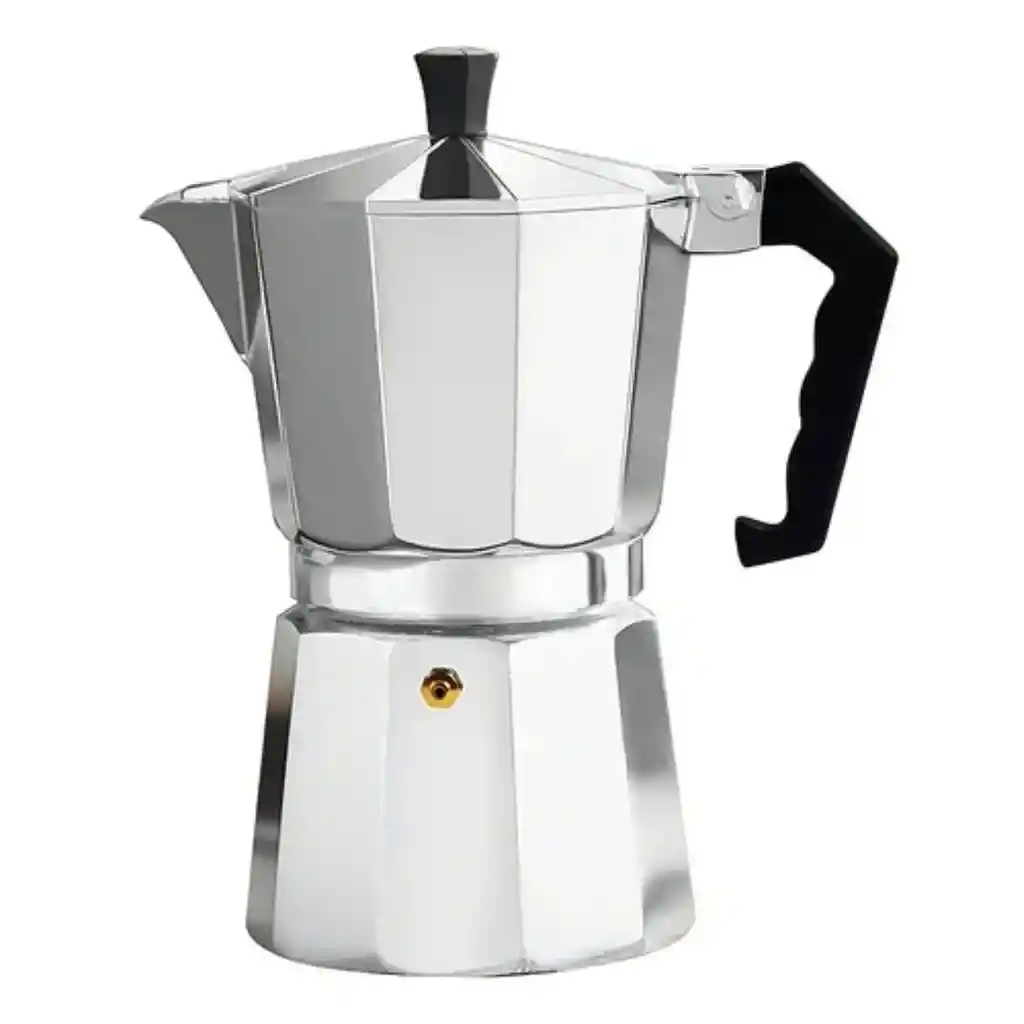Cafetera Manual Metálica 6 Tazas Tipo Expreso