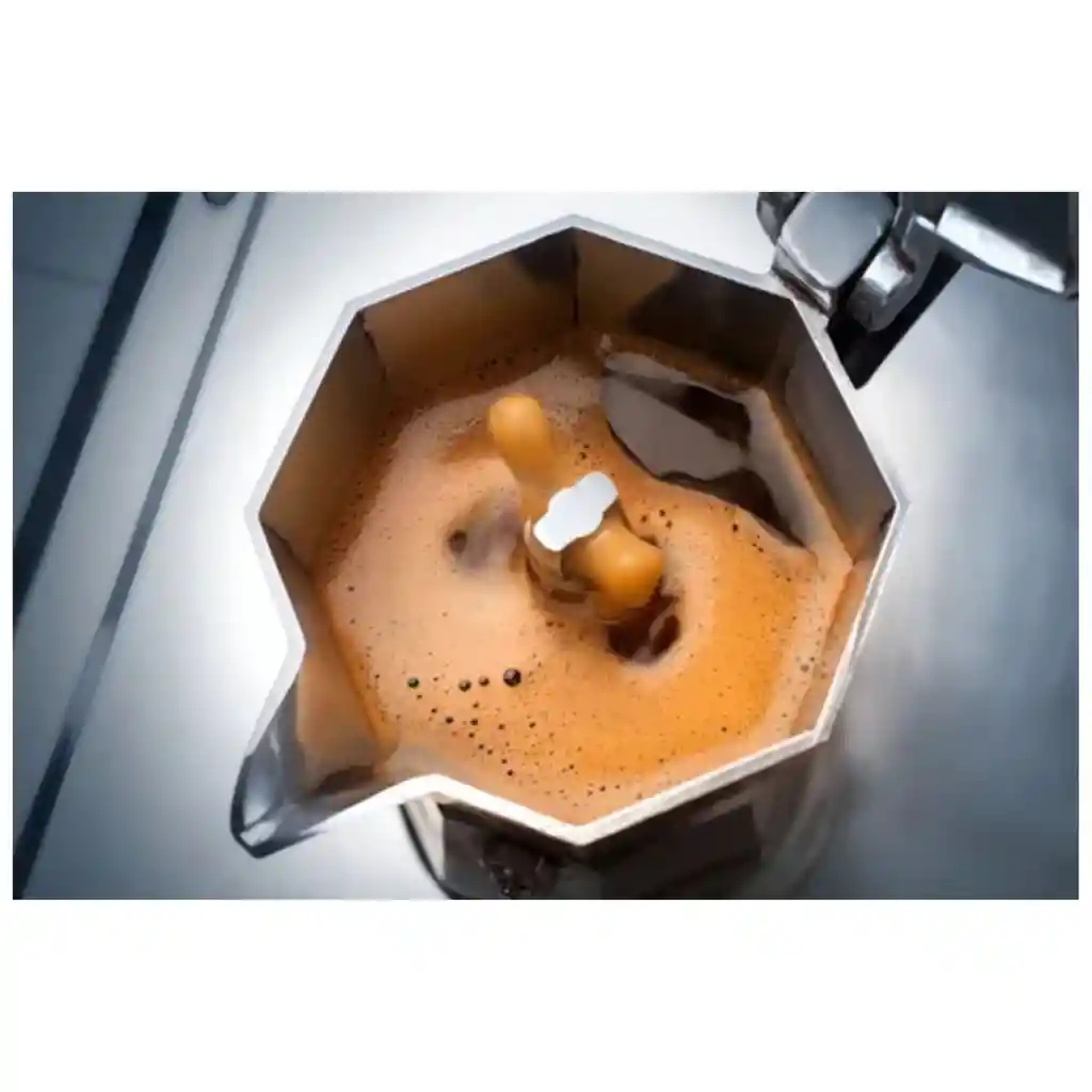Cafetera Manual Metálica 6 Tazas Tipo Expreso