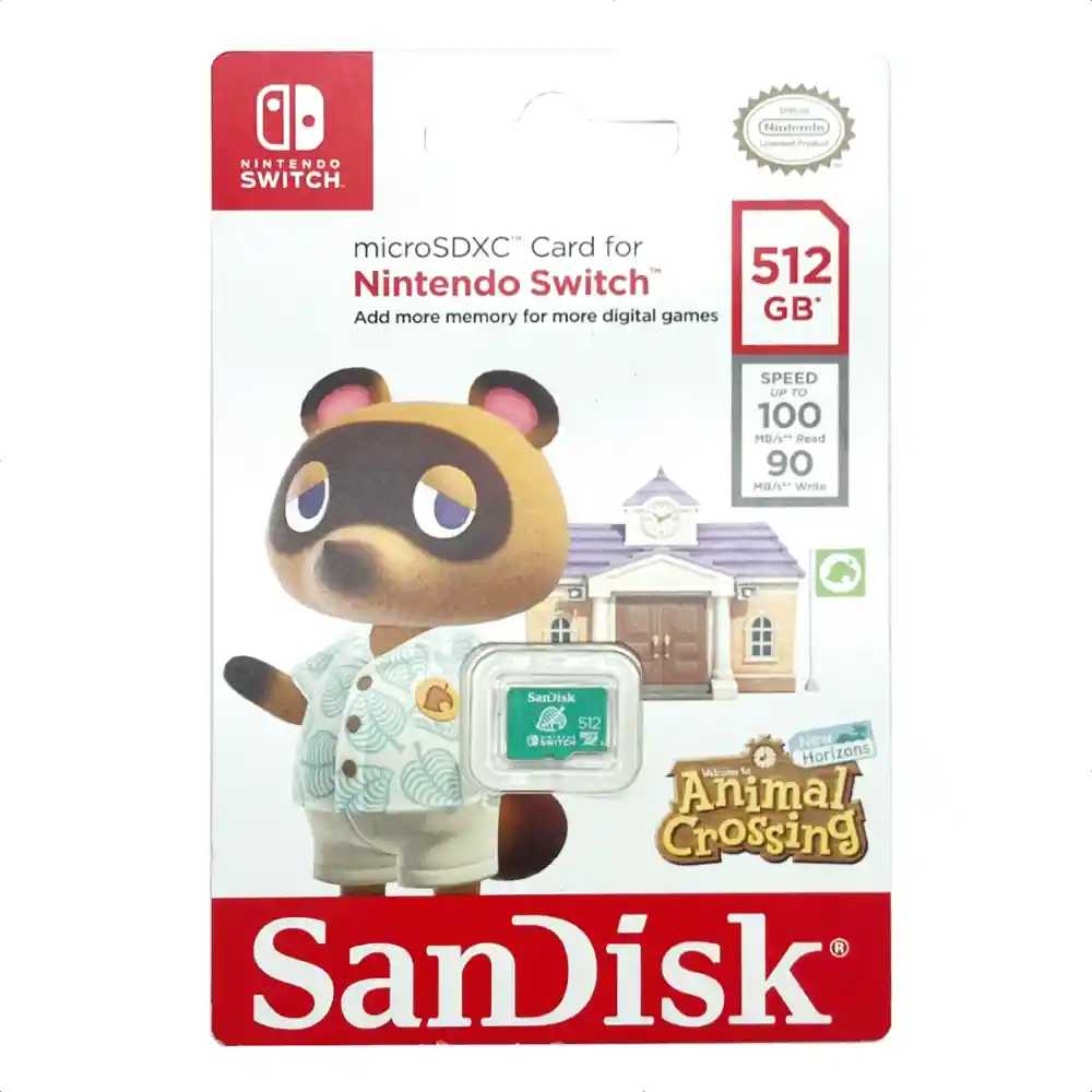 Tarjeta Micro Sdxc 512gb Sandisk / Nintendo Switch, 100mb/s