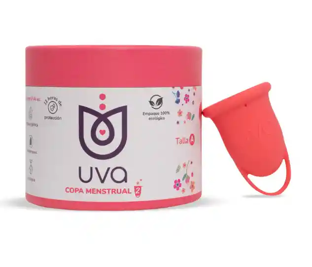 Copa Menstrual Uva 2 Talla A Salmón
