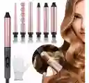 Pinza Rizador 5 En 1 Para Cabello Color Negro 110
