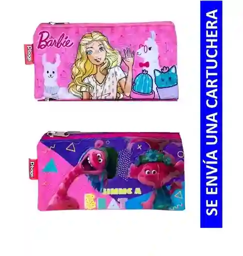 Cartuchera Para Niña 1 Bolsillo Primavera Motivo Personajes