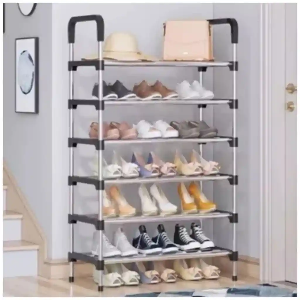 	 Organizador Zapatero Metálico 6 Niveles Shoe Rack