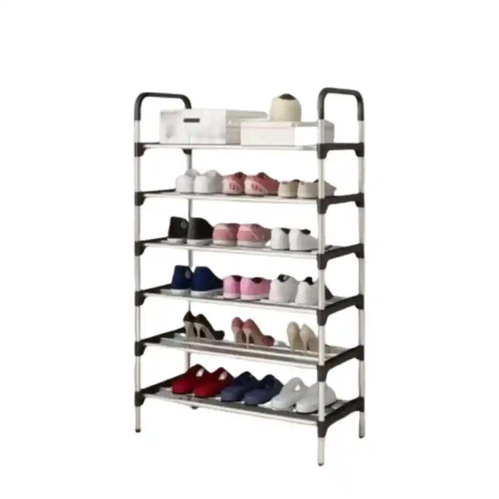 	 Organizador Zapatero Metálico 6 Niveles Shoe Rack