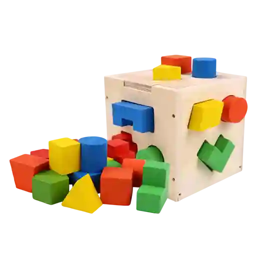 Didactico Cubo De Madera Para Encajar Dm1040