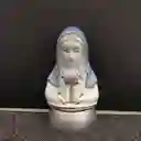 Virgen Rosa Mística Escultura María Linterna Luz De Noche Multicolor