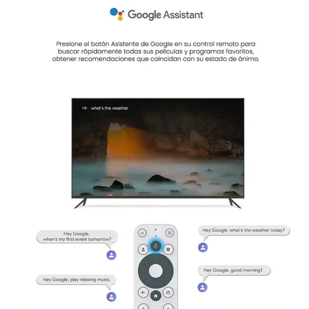 Convertidor Smar Tv Watch Onn Google Tv 2k Fhd Streaming