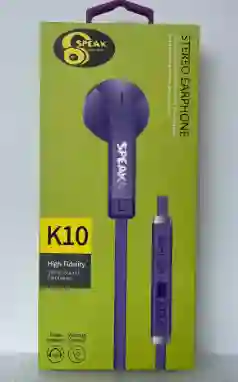 Audifonos Jack Plu Speak K-10 Alambrico