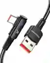 Cable Carga Rapida 100w De Nylon 2metros Usb Tipo C A Usb