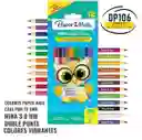 Lápices De Colores Doble Punta 12 Piezas Paper Mate