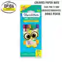 Lápices De Colores Doble Punta 12 Piezas Paper Mate