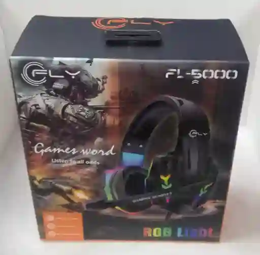 Audifonos Jack Plu Fly Rgb Diadema