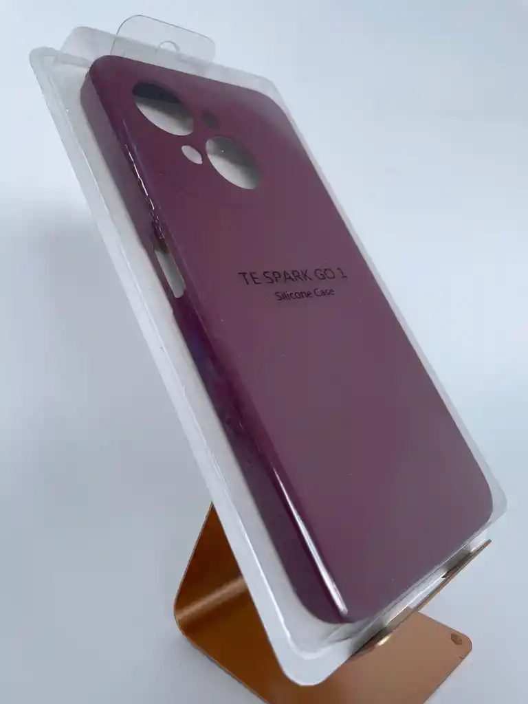 Silicon Case Tecno Spark Go 1 Vinotinto