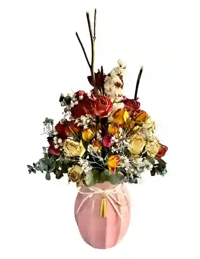 Florero Rosas Eternas