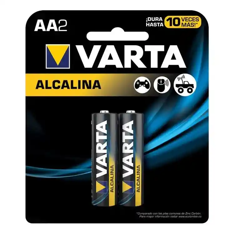 Pila Aa Alcalina Varta Blis X2