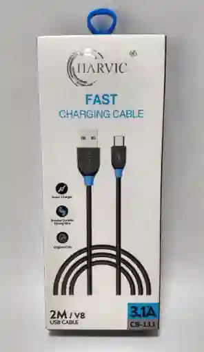 Cable V8 A Usb 3,1a Harvic Bc-111