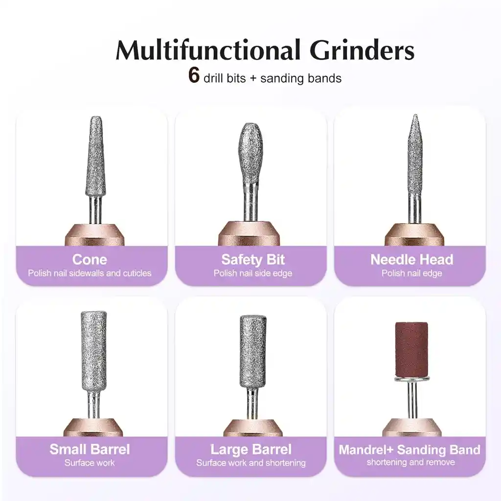 Drill Pulidor Torno De Uñas Acrilicas Portatil Manicura
