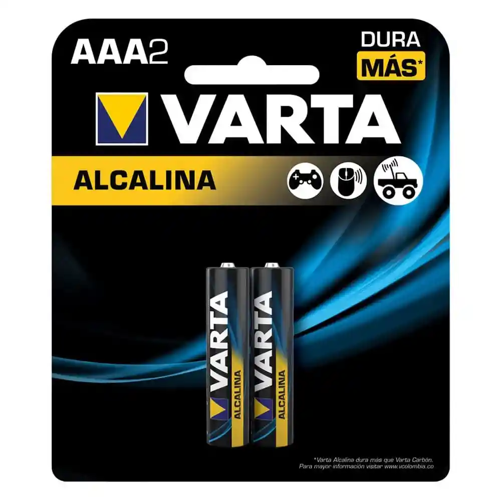 Pila Aaa Alcalina Varta Blis X2