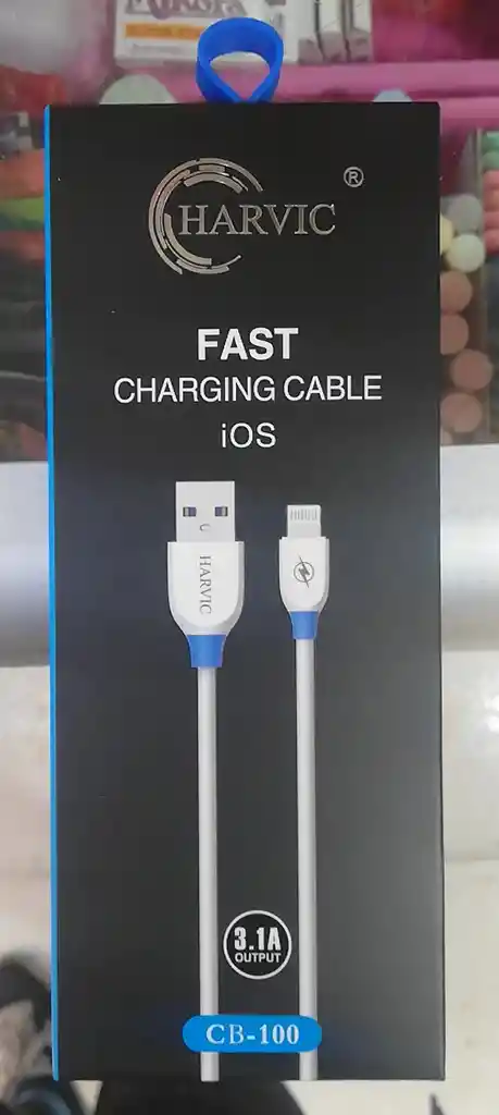 Cable Lightning A Usb 3,1a Harvic Cb-111 2metros
