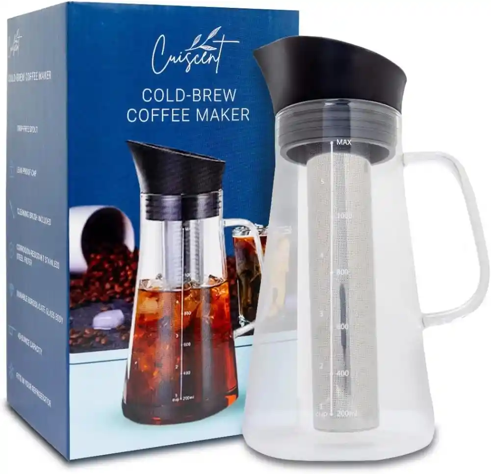 Cafetera Coldbrew Jarra Té Cafe Infusion Fria Filtro Acero