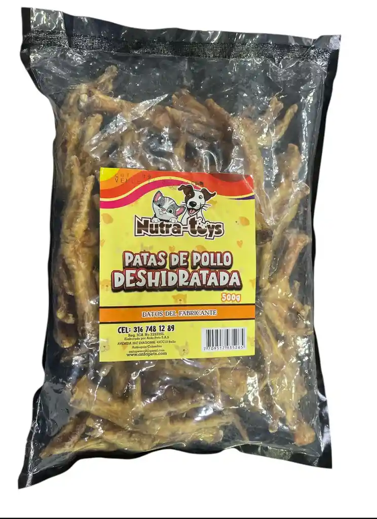 Nutra Toys Patas De Pollo 500 Gr