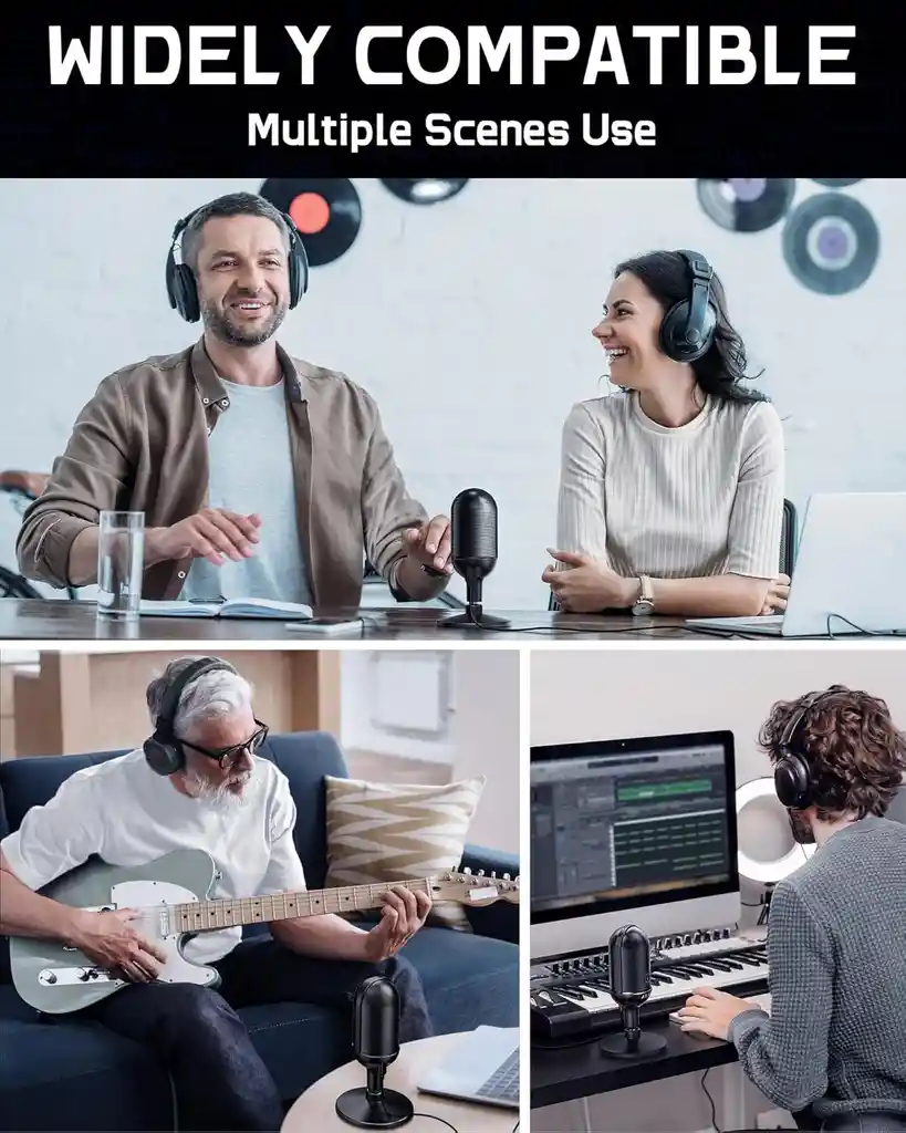 Microfono Usb Profesional Condensador Cardioide Streaming