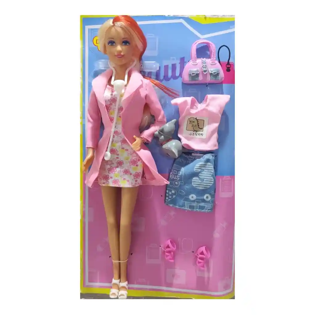 Muñeca Defa Lucy Doctora, Enfermera Con Vestido Y Accesorios