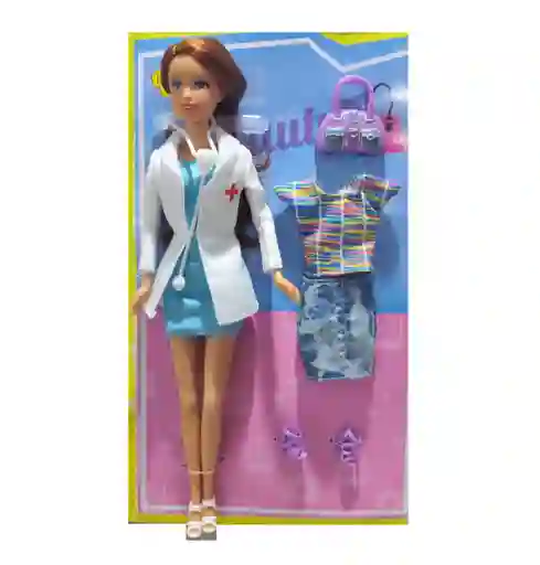 Muñeca Defa Lucy Doctora Con Vestido Y Accesorio